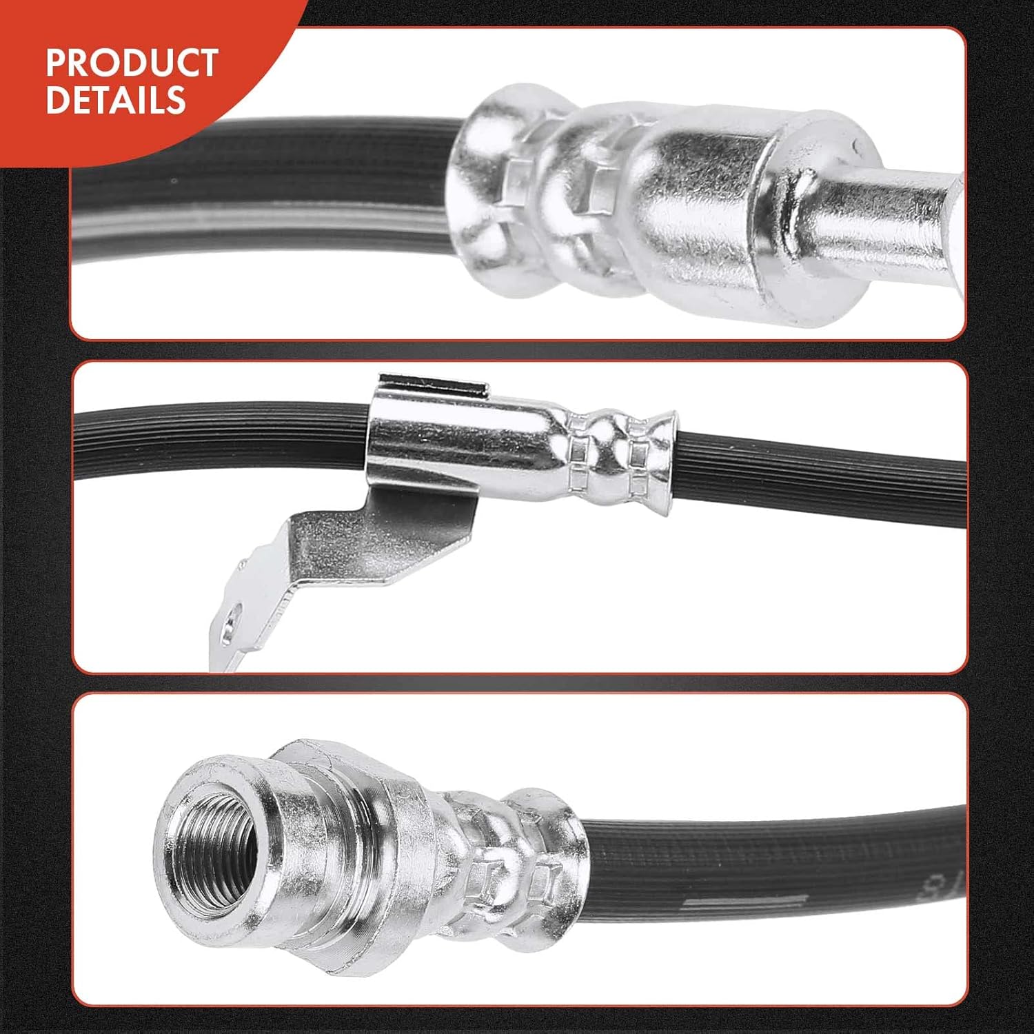 A-Premium Front Driver Side Brake Hydraulic Hose Compatible with Select Kia Models - Rondo 2007 2008 2009 2010 - Replace# 587311D000DS
