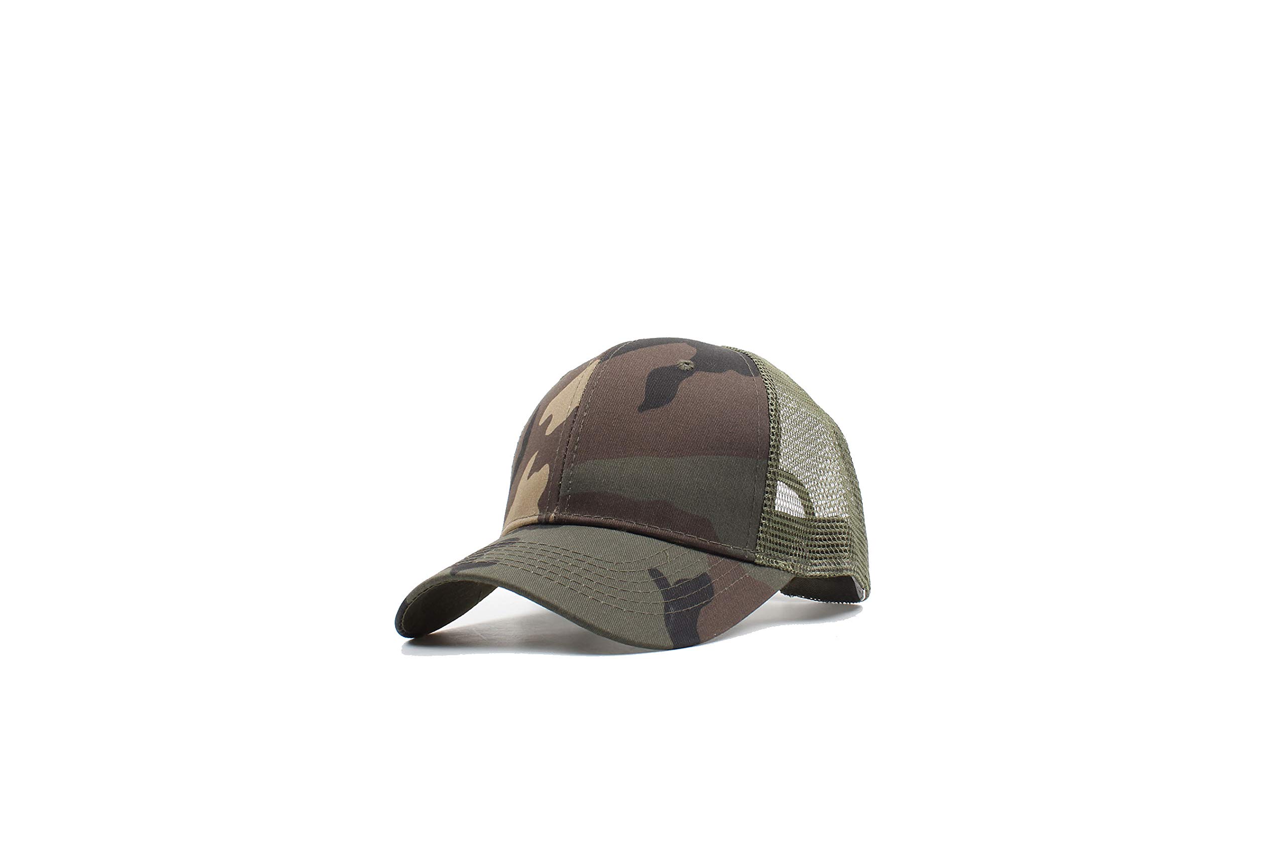 Zeelink Mens Women Mesh Back Cap Army Military Camo Snapback Trucker Hat Unisex