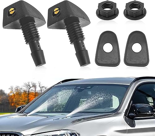 2 boquillas universales para limpiaparabrisas montadas en el brazo, boquillas de chorros para limpiaparabrisas de automóvil, para la mayoría de los
