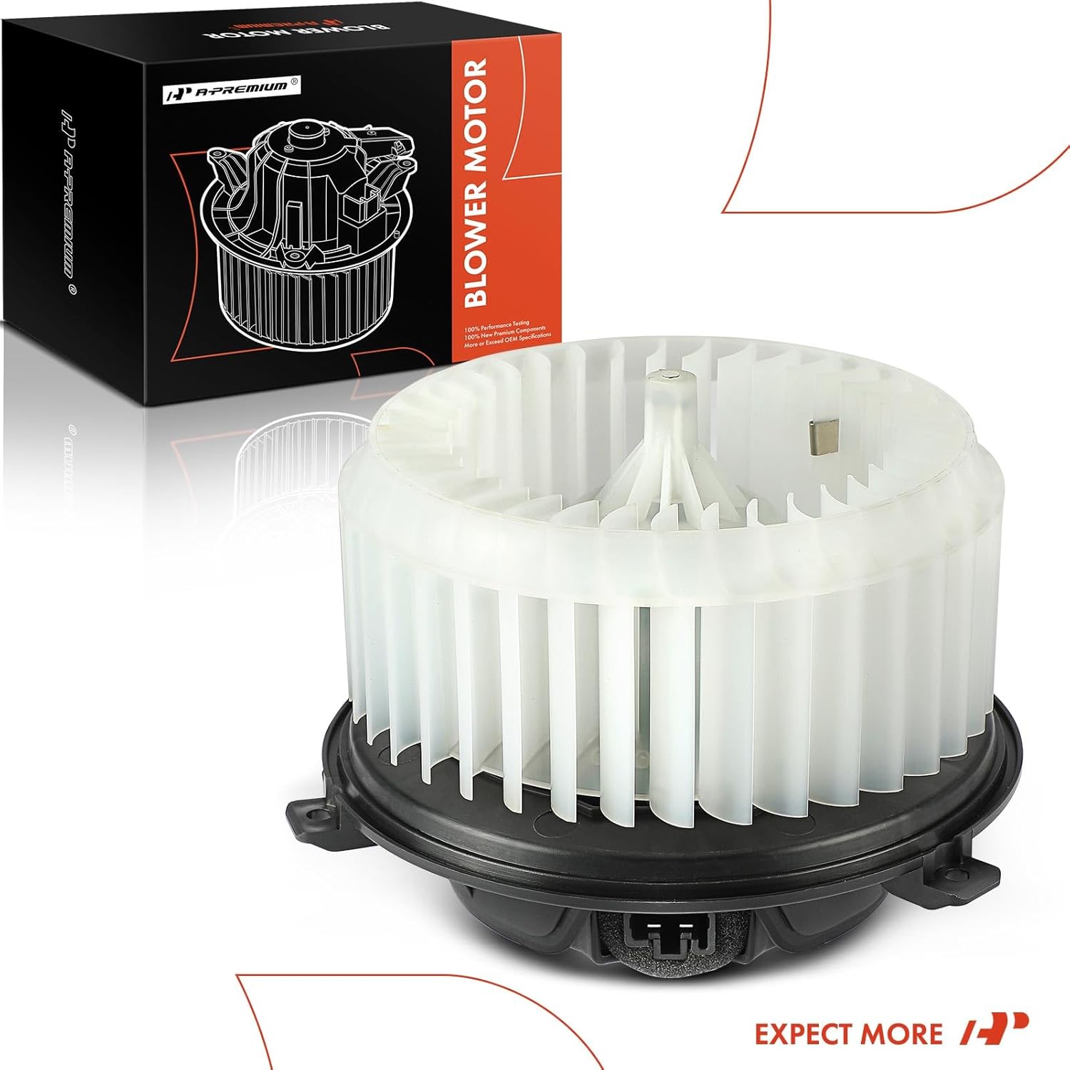 A-Premium Front HVAC Heater Blower Motor Compatible with Chevrolet 2012-2020 Sonic, 2013-2022 Trax & Buick 2014-2022 Encore, with Fan Cage