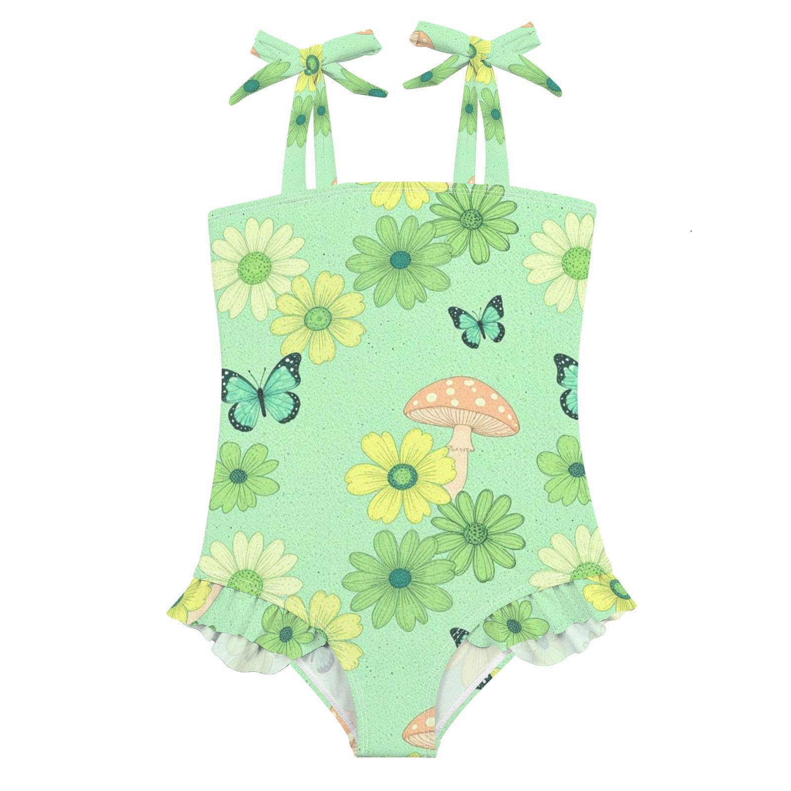 FRODOTGV Costume da bagno intero per ragazze ad asciugatura rapida Costume da bagno sportivo estivo per bambine