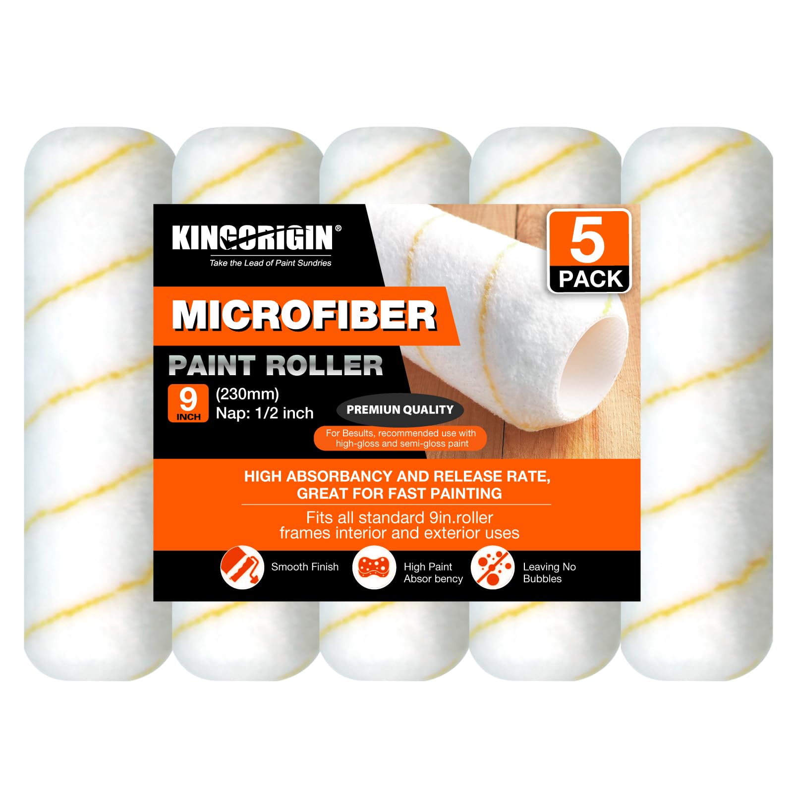 King Origin Paint Roller Covers - 18 Pack -13