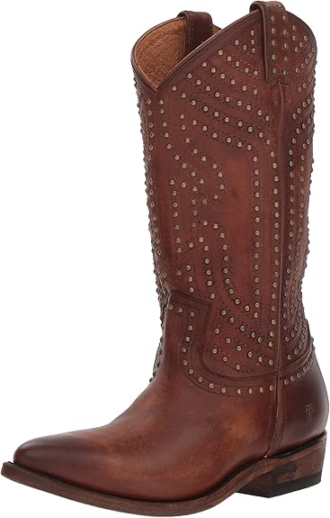Amazon.com | FRYE Women's Billy Stud Pull-On Boot | Mid-Calf