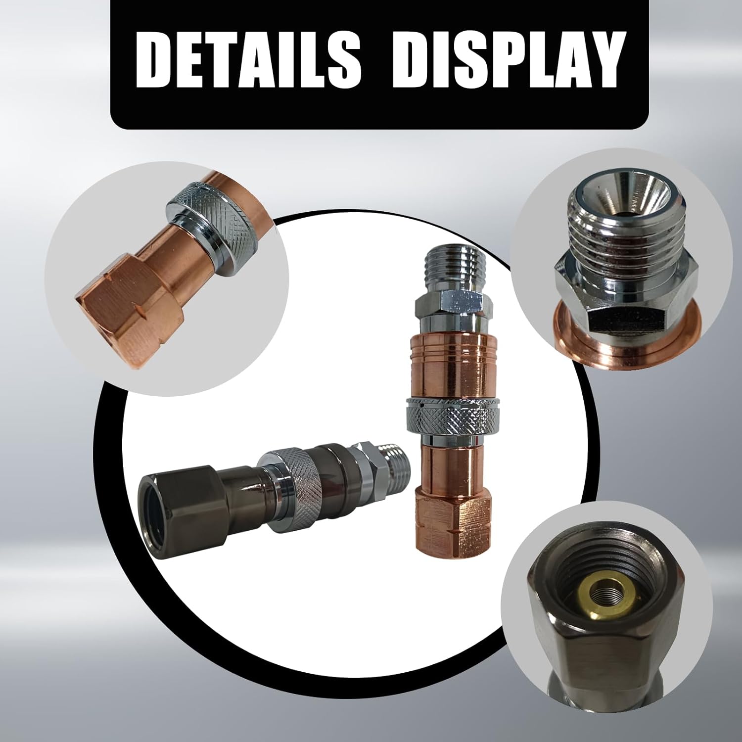 Upgraded Oxy Acetylene Quick Connects,Quick Connect Hose Fittings,Cutting Torch Hose Quick Connect Sets,Fit for 9/16"-18 B Fittings, Max 29 PSI for Fuel Gas and 145 PSI for Oxygen