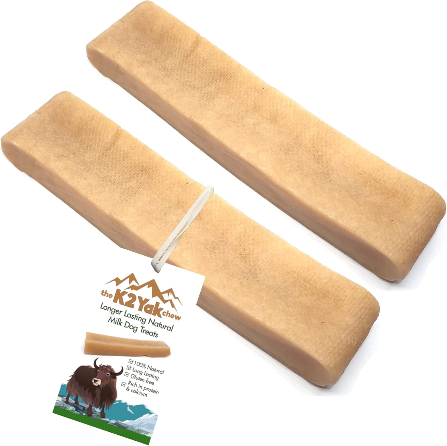 the K2 Yak chew Dog Treats 100 Natural and Long Lasting (XLarge x 2