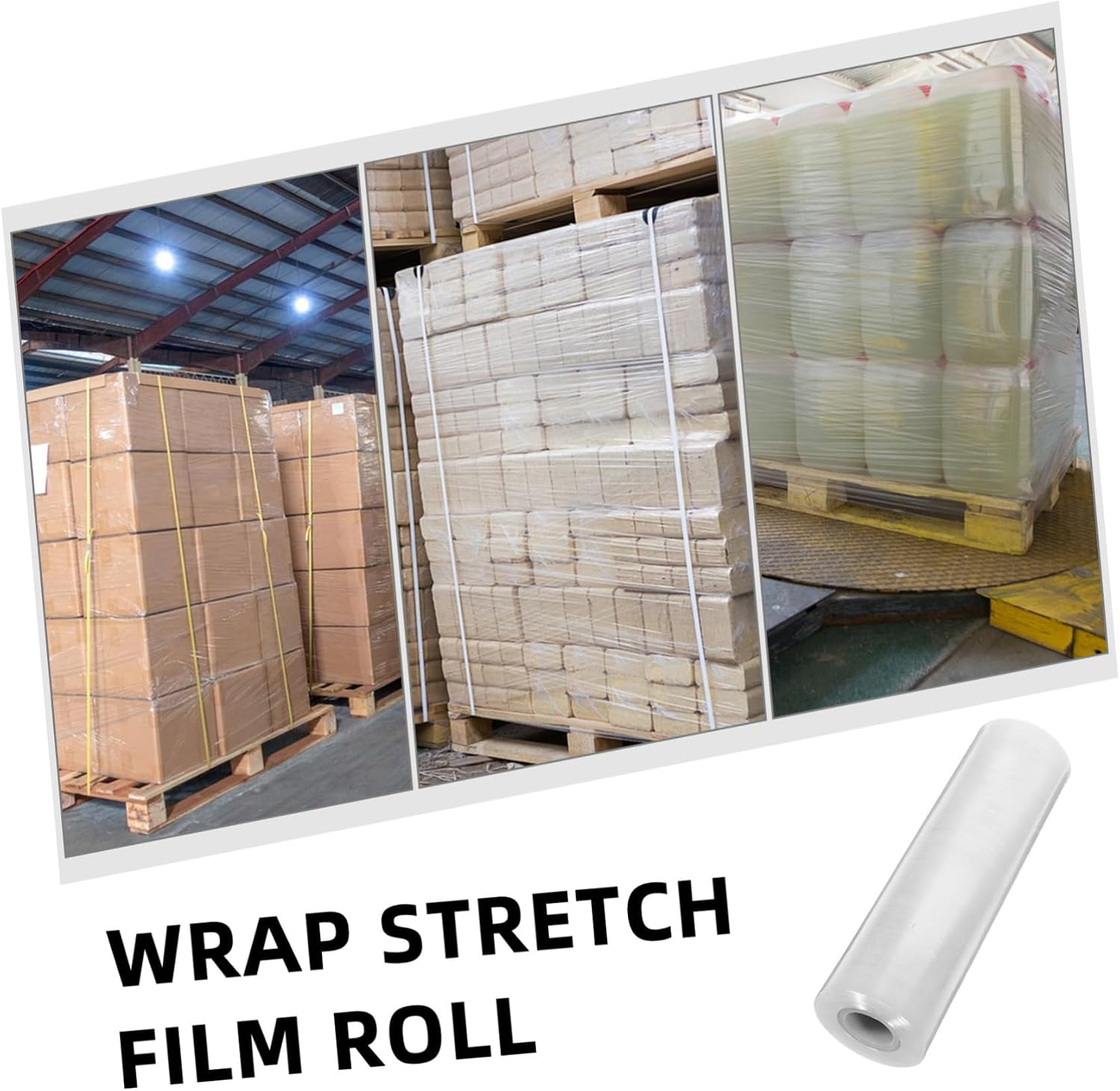 Zerodeko 1roll Cling Film Wrap Stretch Film for Industrial Use Easy to Use Packing and Wide Mil Thickness Recyclable Material