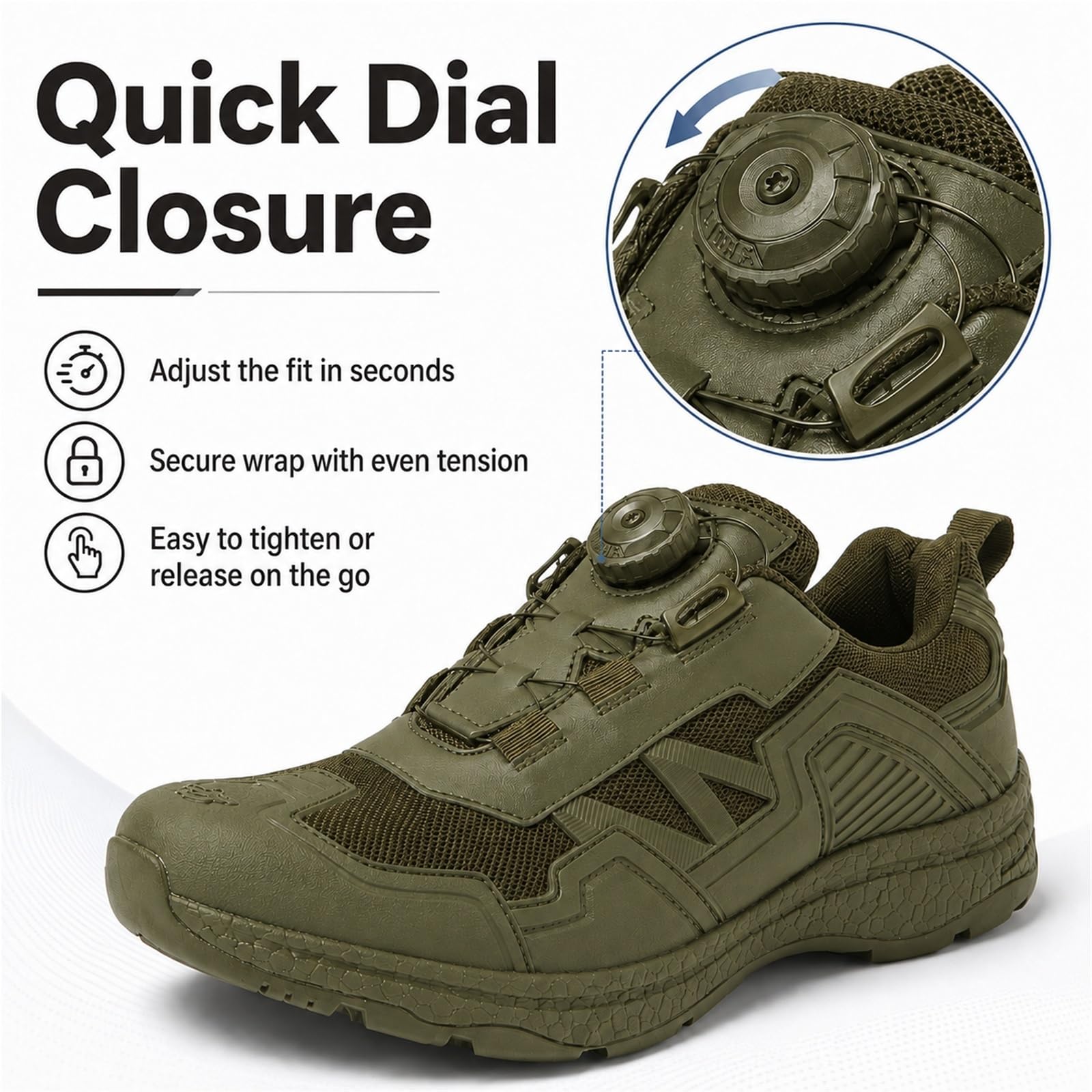 CHAOJING Chaussures Marche Homme Pieds Larges Baskets Randonnée Légères | Mesh respirant, zone orteils large, semelle antidérapante, idéal randonnée, sport et quotidien.