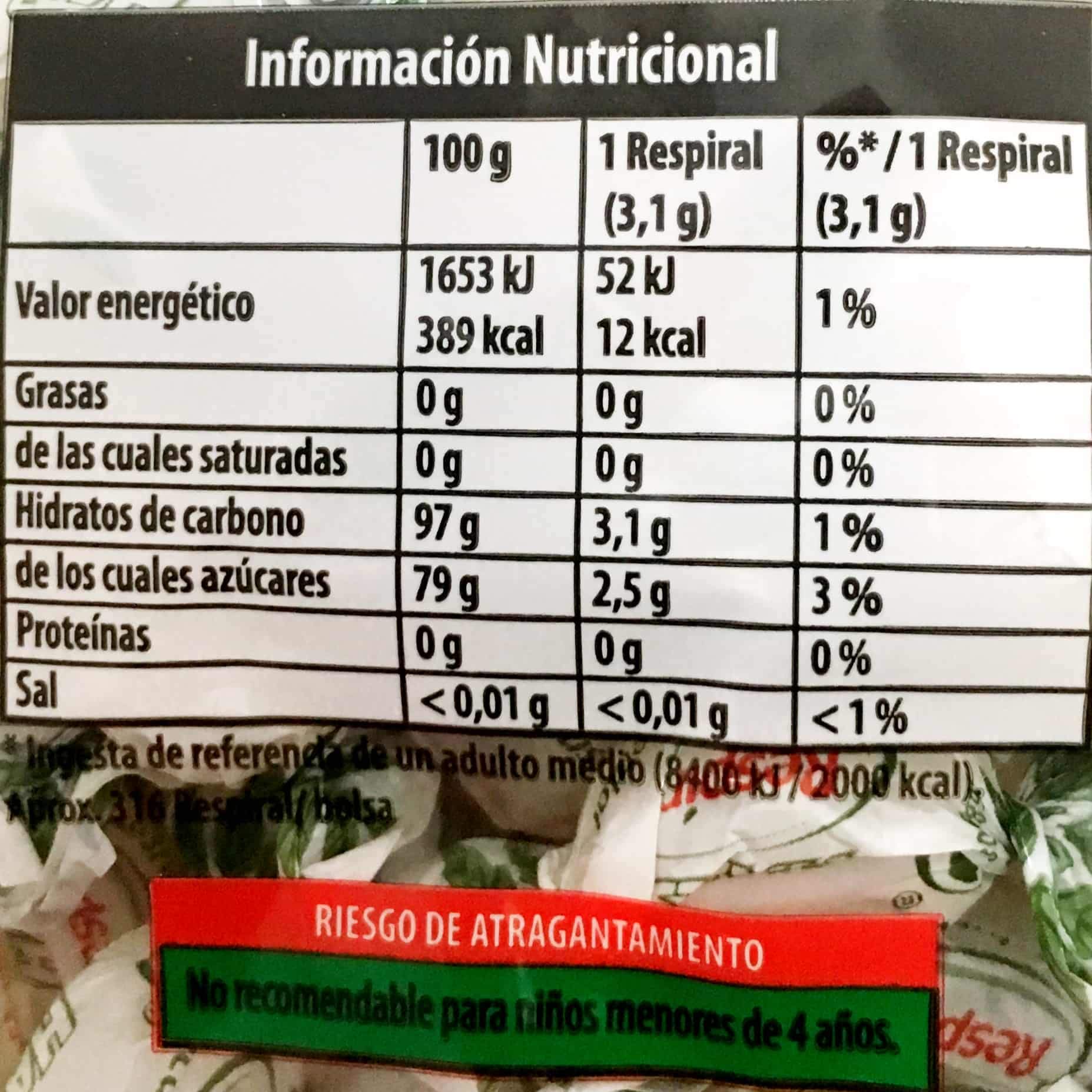 Respiral Caramelos Pack PERSONALIZABLE (Limón y Mentol, Eucalipto Mentolado, Miel y Mentol, Regaliz Menta y Ecucaliptus Mentol Sin Azúcar) [Bolsas de 1 kg por sabor] Regalo Halls 32 g sabor a elegir.