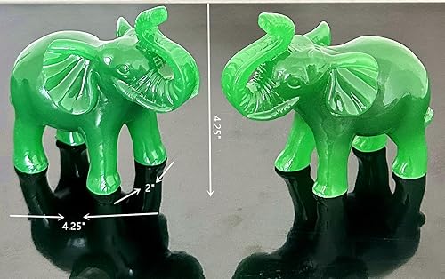 Miniatura 2 de Feng Shui Mini Trunk Up elefante con ru Yi Estatua para buena fortuna