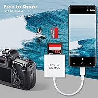 Vista 35 de USB C Micro SD Card Reader (Pack of 2 Pcs), BorlterClamp Type C OTG TF Memory Card Reader Compatible with Laptop, MacBook, Tablet, Smartphone