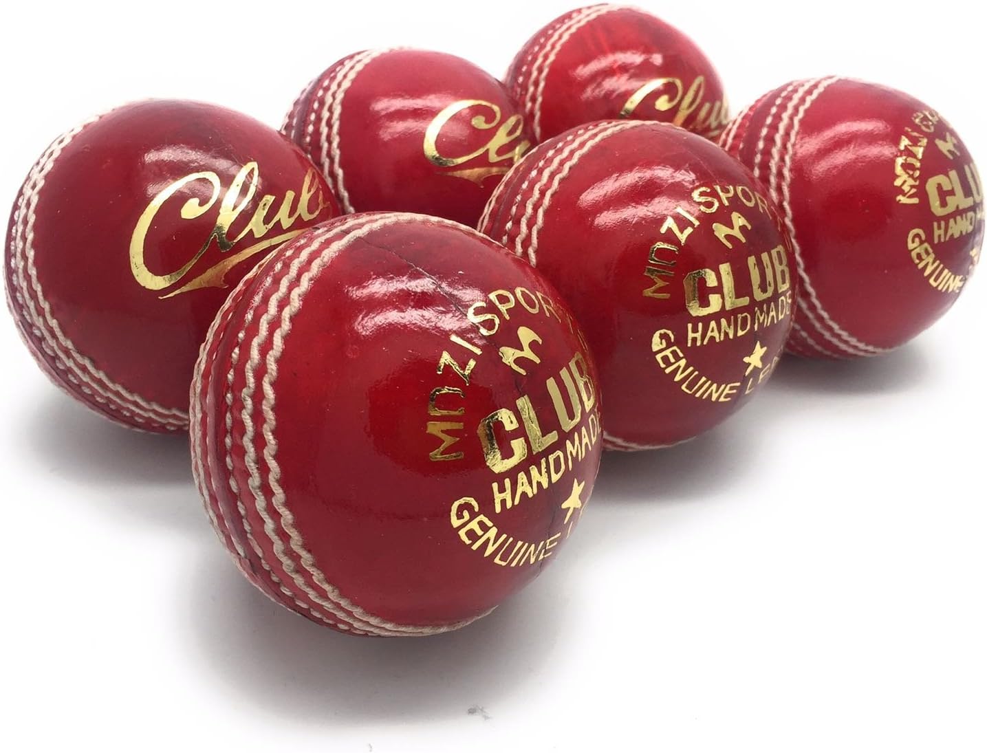 – Men Hand Stitched Club County Cricket Ball Grade A Senior Official Balls Pack Of 6 Weight 5.5oz