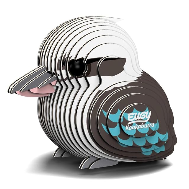 EUGY 027 Kookaburra. Eco-Friendly 3D Paper Puzzle