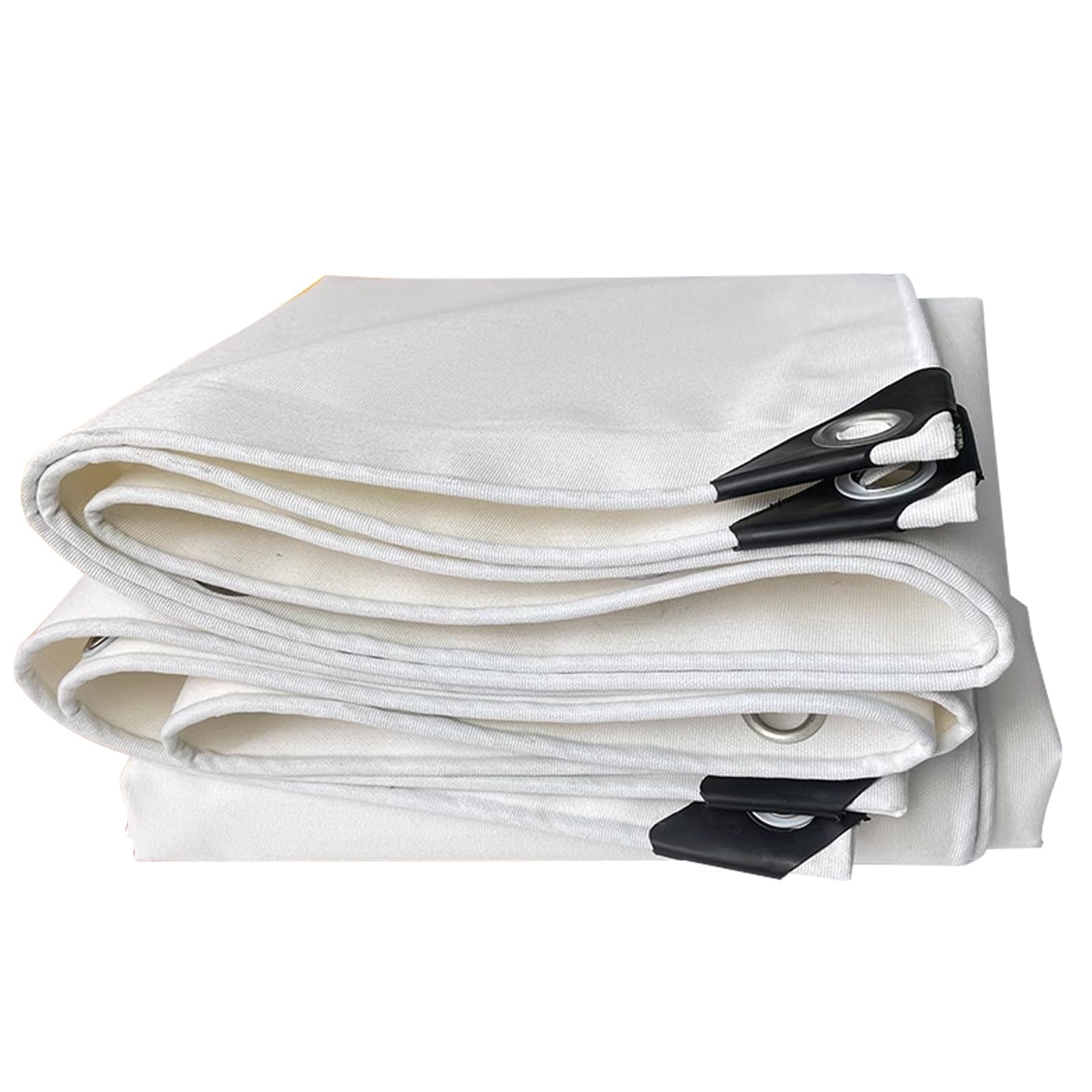 Heavy Duty Waterproof Canvas Tarp - Oxford Tarpaulin in Multiple Sizes (1.2m x 1.5m 1.5m x 1.5m 1.5m x 1.8m 2m x 4m) with Rustproof Grommets - Ideal for Covering & Protection