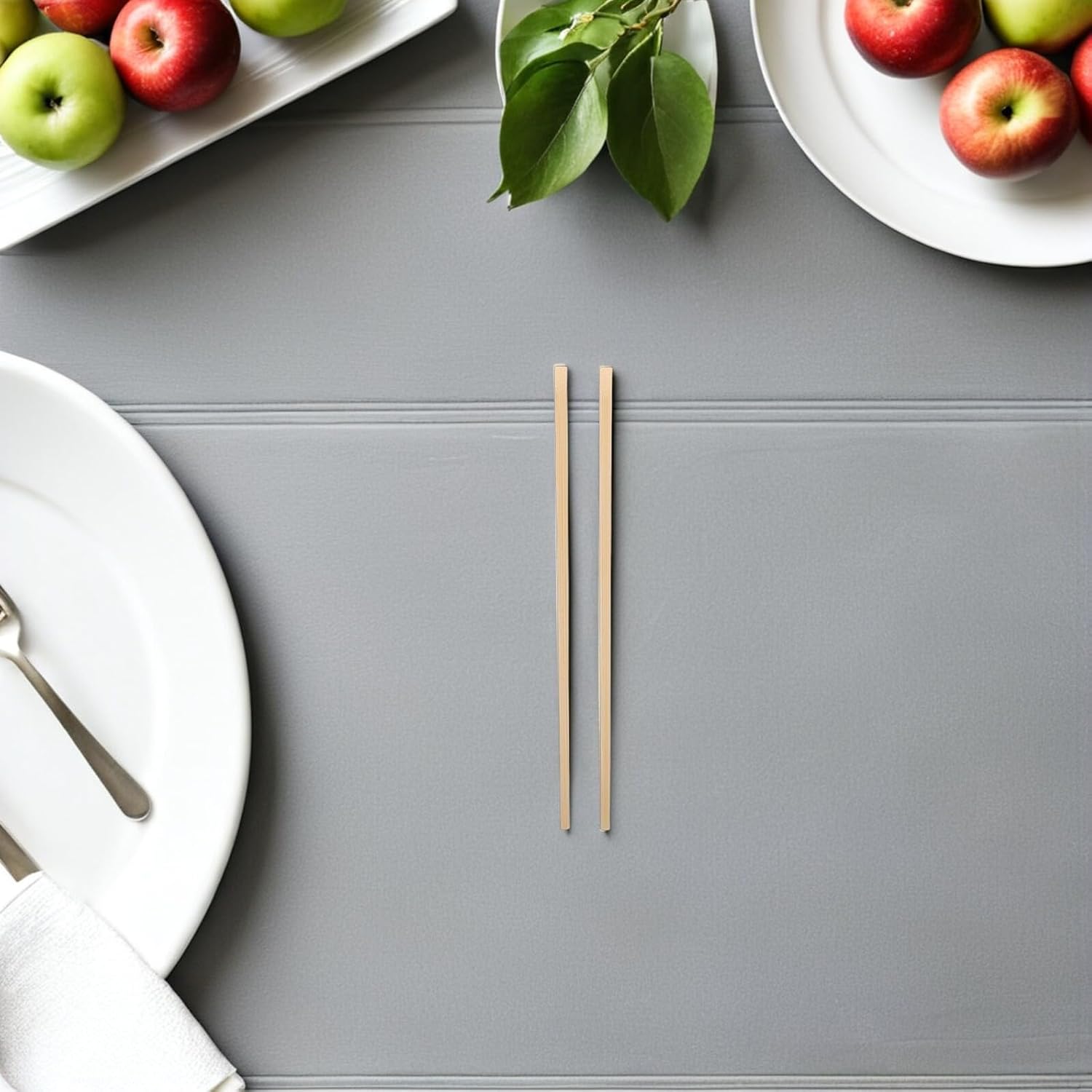 Disposable Chopsticks 24cm Splinter-free Plain Utensils for Takeout Restaurant Catering Office Use 100 Pairs