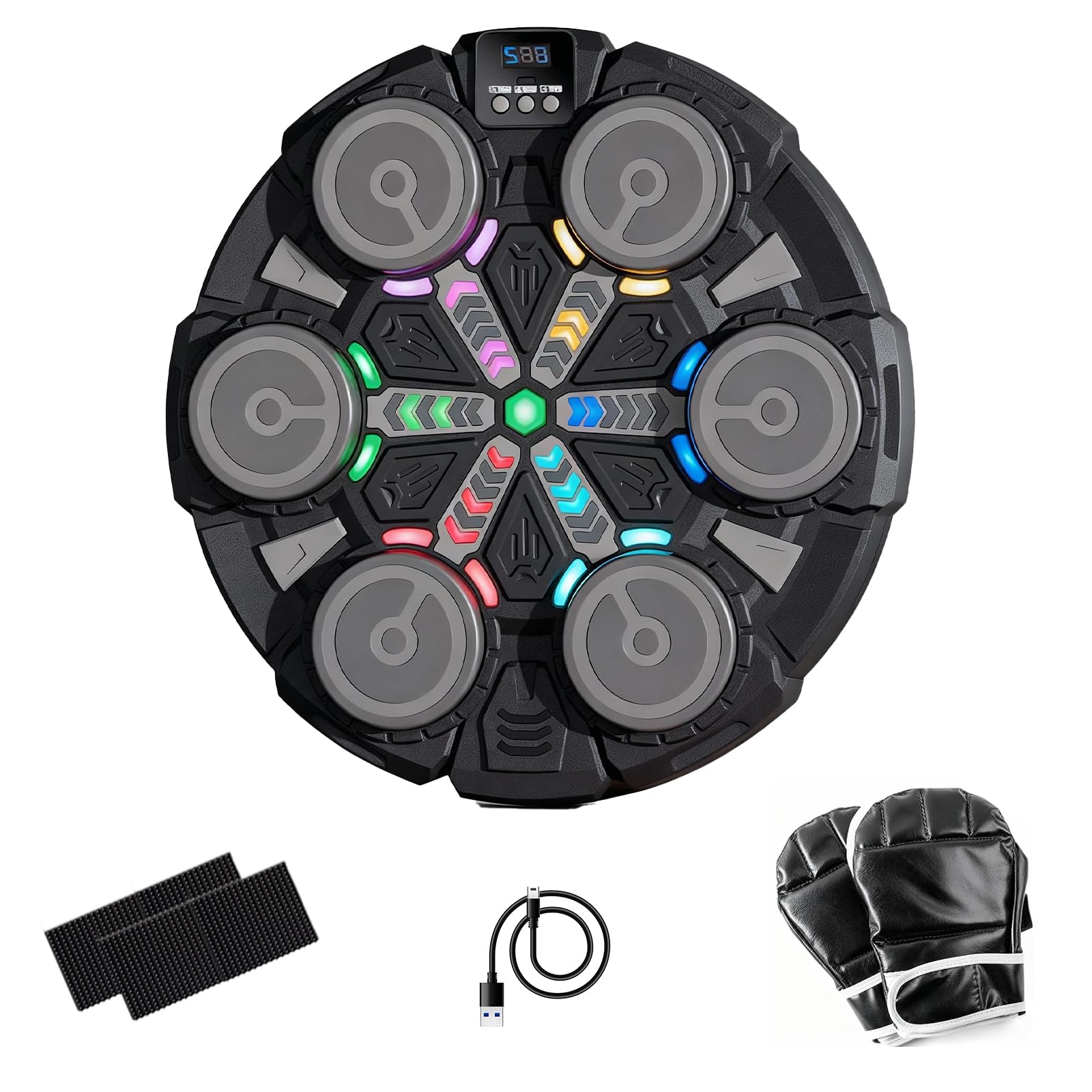 Music Punching Machine for Adults &amp; Teens, Boxing Machine with Gloves