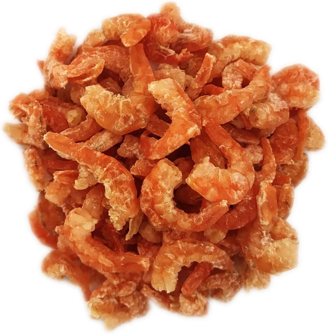 Dried Shrimps with Salt for Asian Cuisine Fresh Seafood Flavor or Eat As Snack Sun Dried (500)