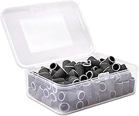 Vista 12 de Pana - 100 unidades de bandas para limar las uñas, con mandril color plata u oro