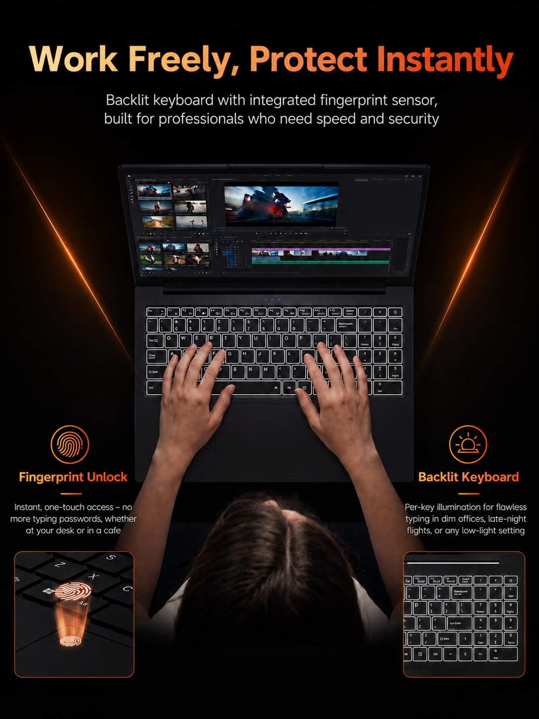 16 Zoll FHD Gaming Laptop mit AMD Ryzen 7 4800H 8-Kern-Prozessor, 16GB DDR4 RAM, 512GB SSD, AMD Radeon Graphics, Wi-Fi 6, IPS Bildschirm, 65W Typ-C, Fingerabdrucksensor