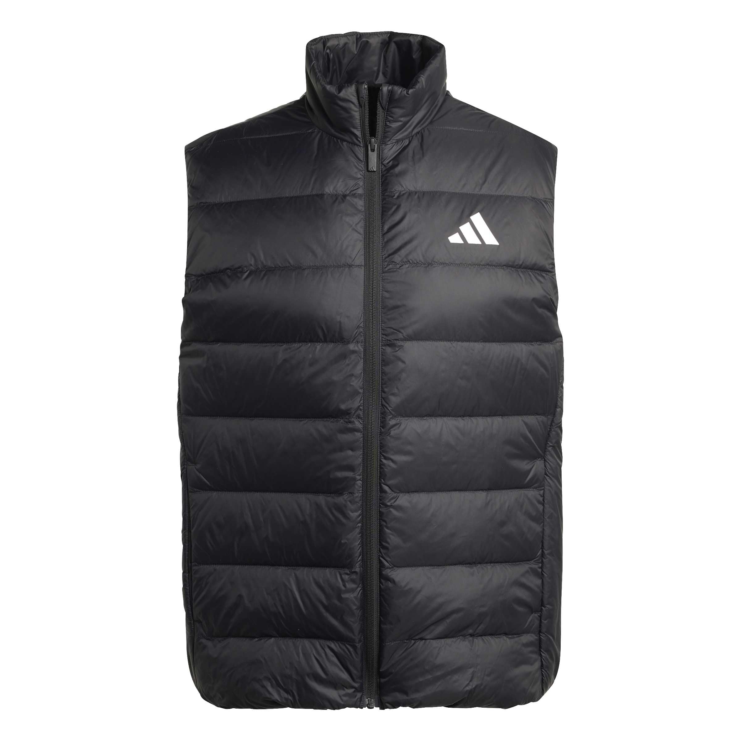 adidas Men's Essentials CLIMAWARM 3 Stripes Light Down Vests, black, XS
