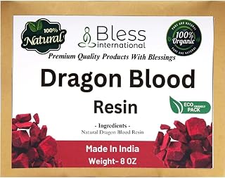 Bless International Premium Grade A Indian Dragon’s Blood Resin Dracaena Daemonorops Draco Sap 100% Pure Natural Organic Incense Sangre De Grado Gum Sacred Aroma for Yoga 0.5Lb-226.7-Grams-8-Ounce
