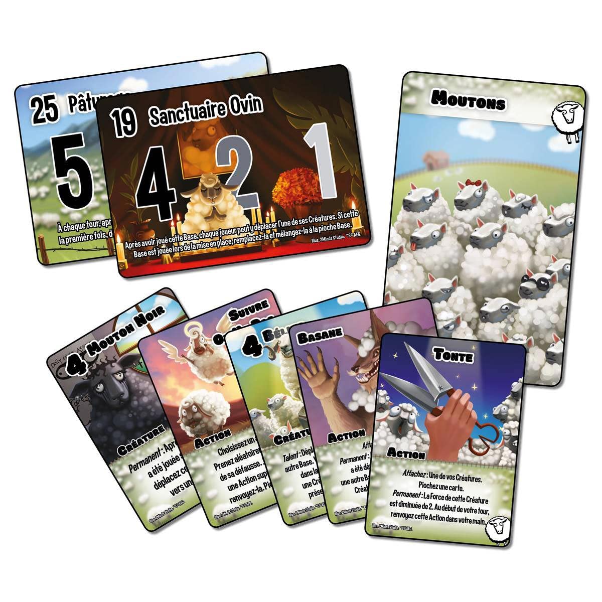 Smash Up Set of 2 Micro Extensions Sheep + Penguins + 1 Blumie Decals (Penguins + Sheep) - Image 3