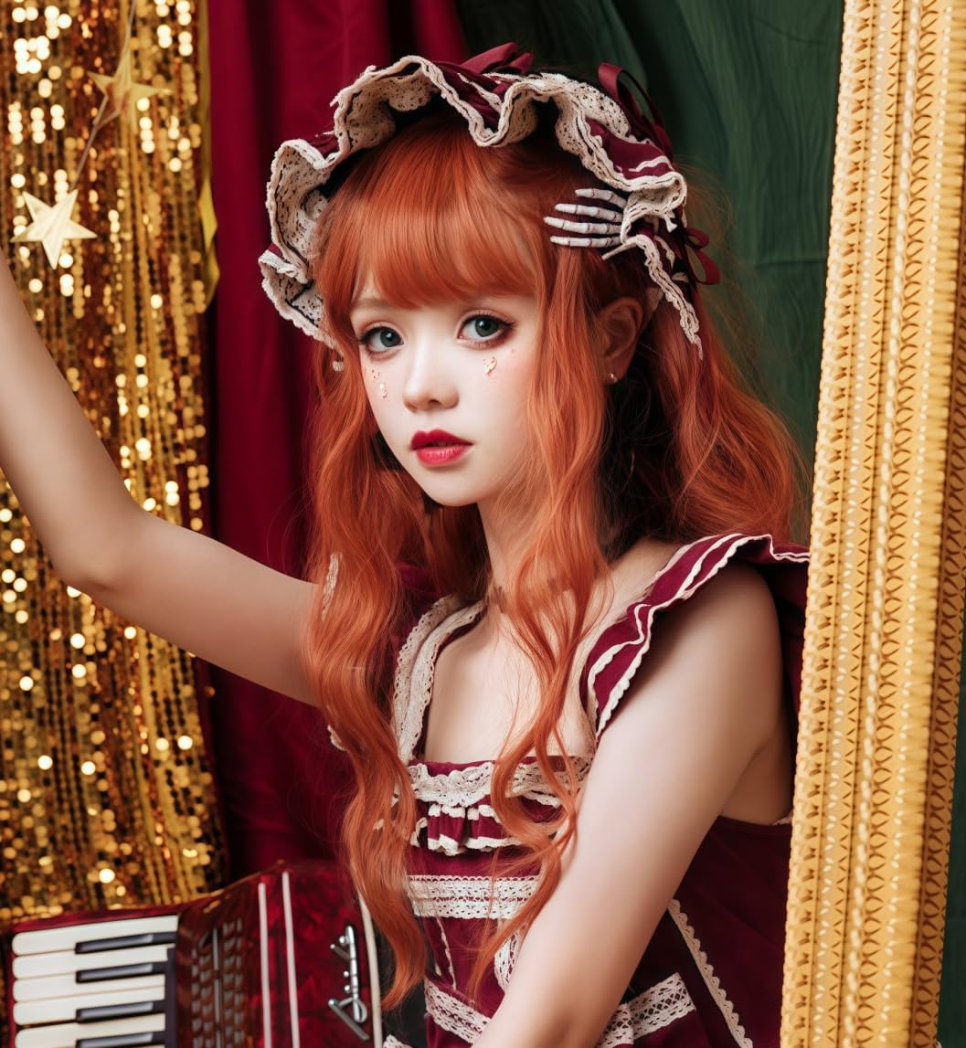 Amazon.co.jp: RyuuCos ロリータ かつら ロングヘア カール 巻き髪