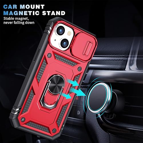 Vista 93 de Korecase Funda de protección para iPhone 12 y 12 Pro Ring Case con cubierta para lente de cámara, grado militar, resistente, de doble capa, cuerpo