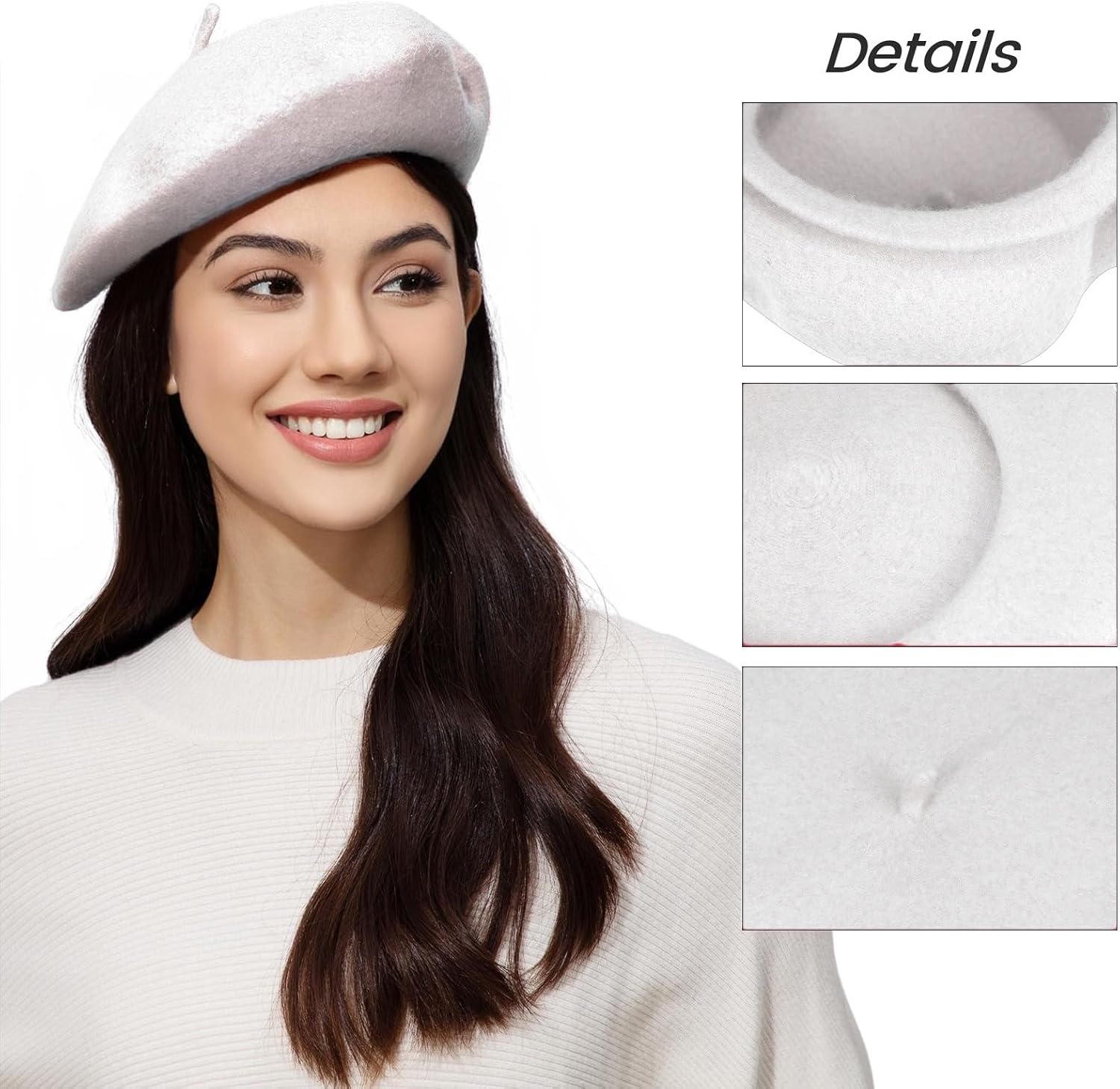 Classic Wool Beret Hats for Women Man Painter hat French Beret for Man Woman Warm Winte.