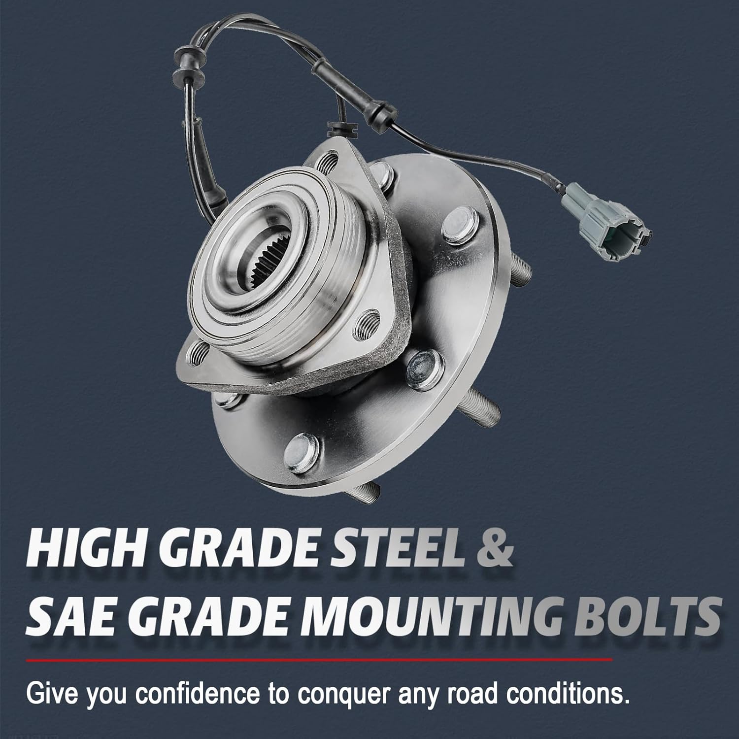 ALLCOMBO Front Wheel Bearing Hub for 2004 2005 2006 2007 Nissan Titan, 2004 Nissan Pathfinder Armada, 2005 2006 2007 Nissan Armada, 2004 2005 2006 2007 Infiniti Qx56 Replacement, 515066