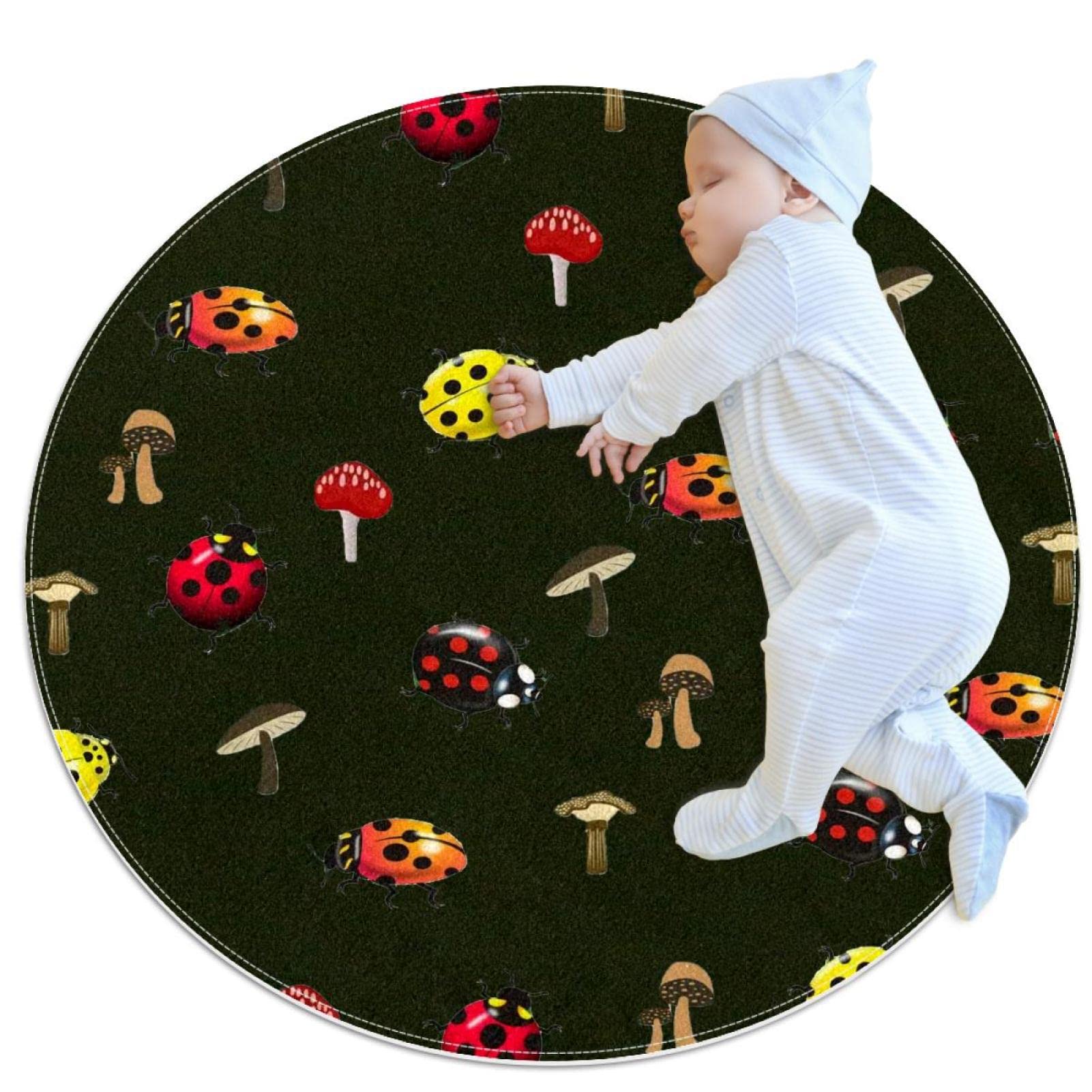 Tapis de salle de bain coccinelle au design ludique pour une ambiance douce