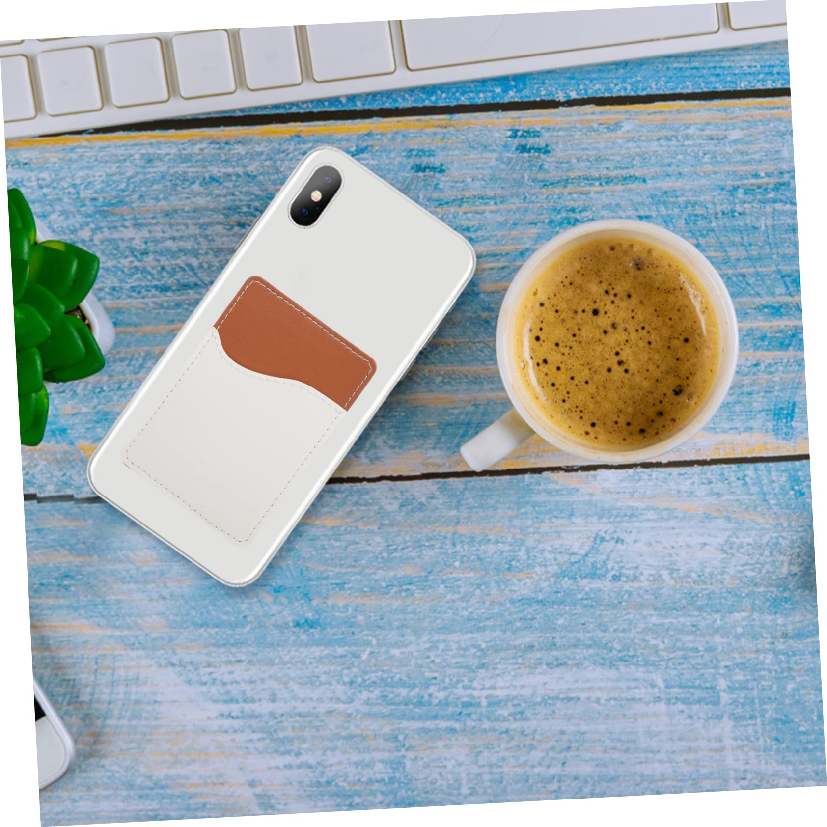 Artibetter 24juegos Cartera De PU para Smartphone Tarjetero y Adhesivos Estilo DIY para Almacenar Tarjetas y Documentos
