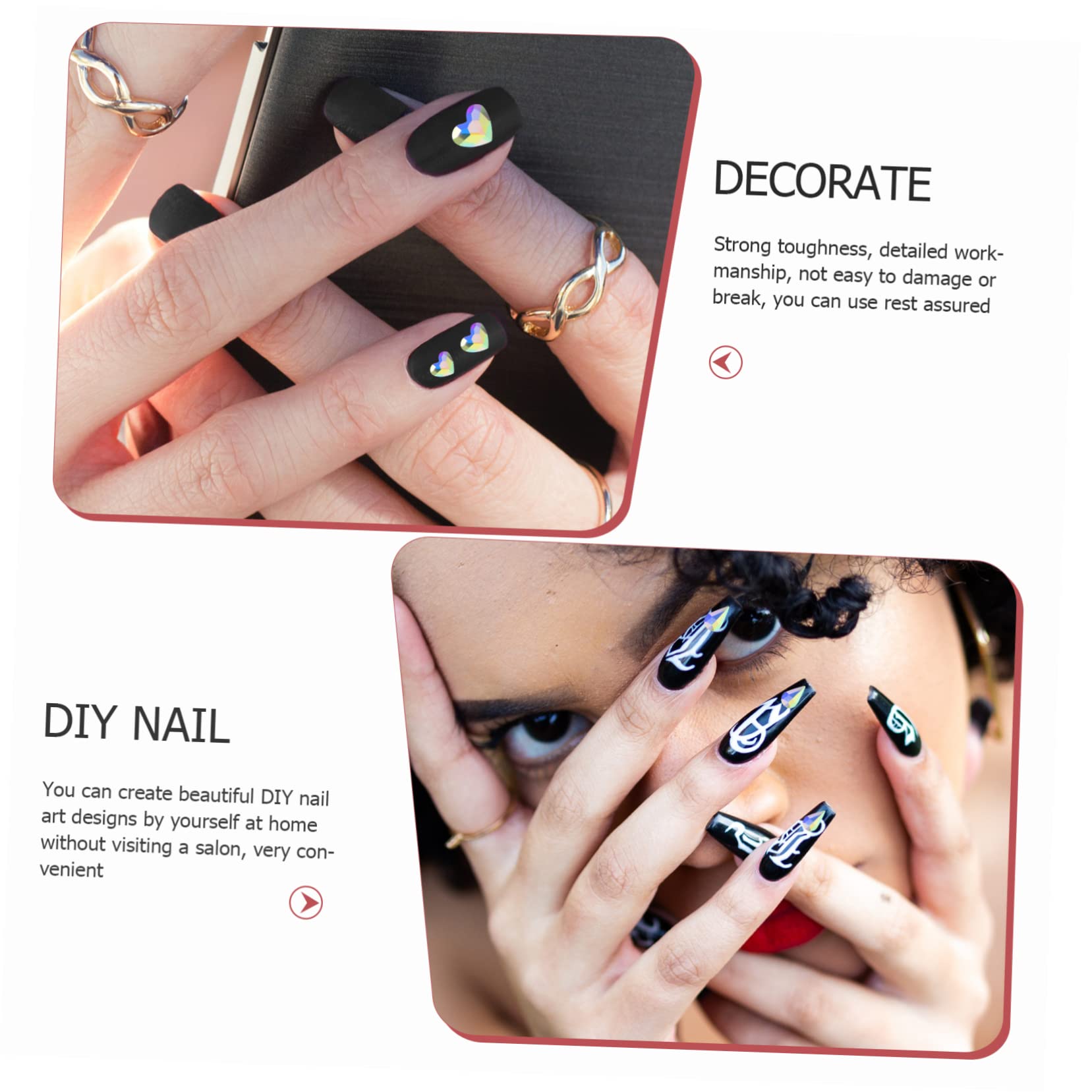 WOFASHPURET Nail Art Decorations of Irregular Nail Diamonds and Ornaments for Manicure Supplies Strong Toughness and Detailed Workmanship for Glamorous Designs
