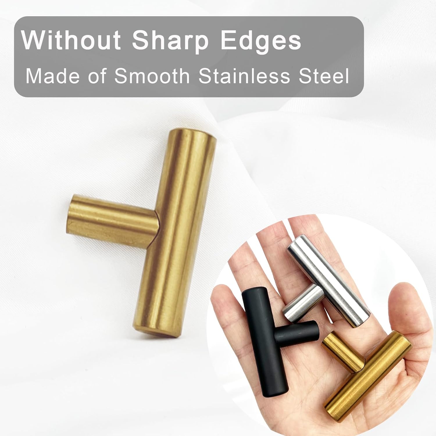 12PCS Cabinet Knobs, Cabinet Pulls Drawer Knobs, Single Hole Cabinet Hardware with Screws, for Kitchen Bedroom Furniture, Gold