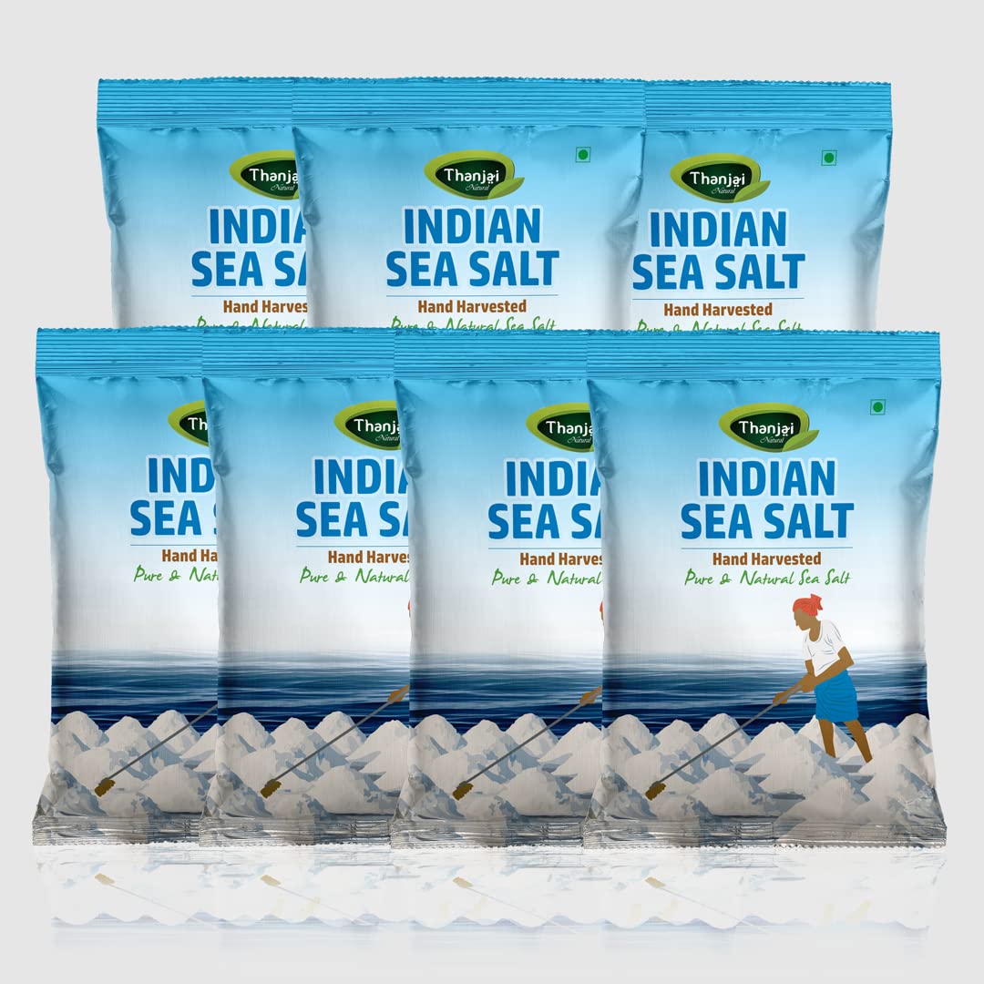 Thanjai Naturals 7kg Indian Natural Sea Salt 100% Natural for Healthy Cooking - (1kg x 7) (B091TTK4MG) Amazon Price History, Amazon Price Tracker
