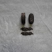 Vista 68 de Espada samurái japonesa KOSHIRAE – Fuchi Kashira Menuki 01-77