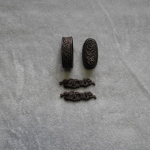 Miniatura 68 de Espada samurái japonesa KOSHIRAE – Fuchi Kashira Menuki 01-77