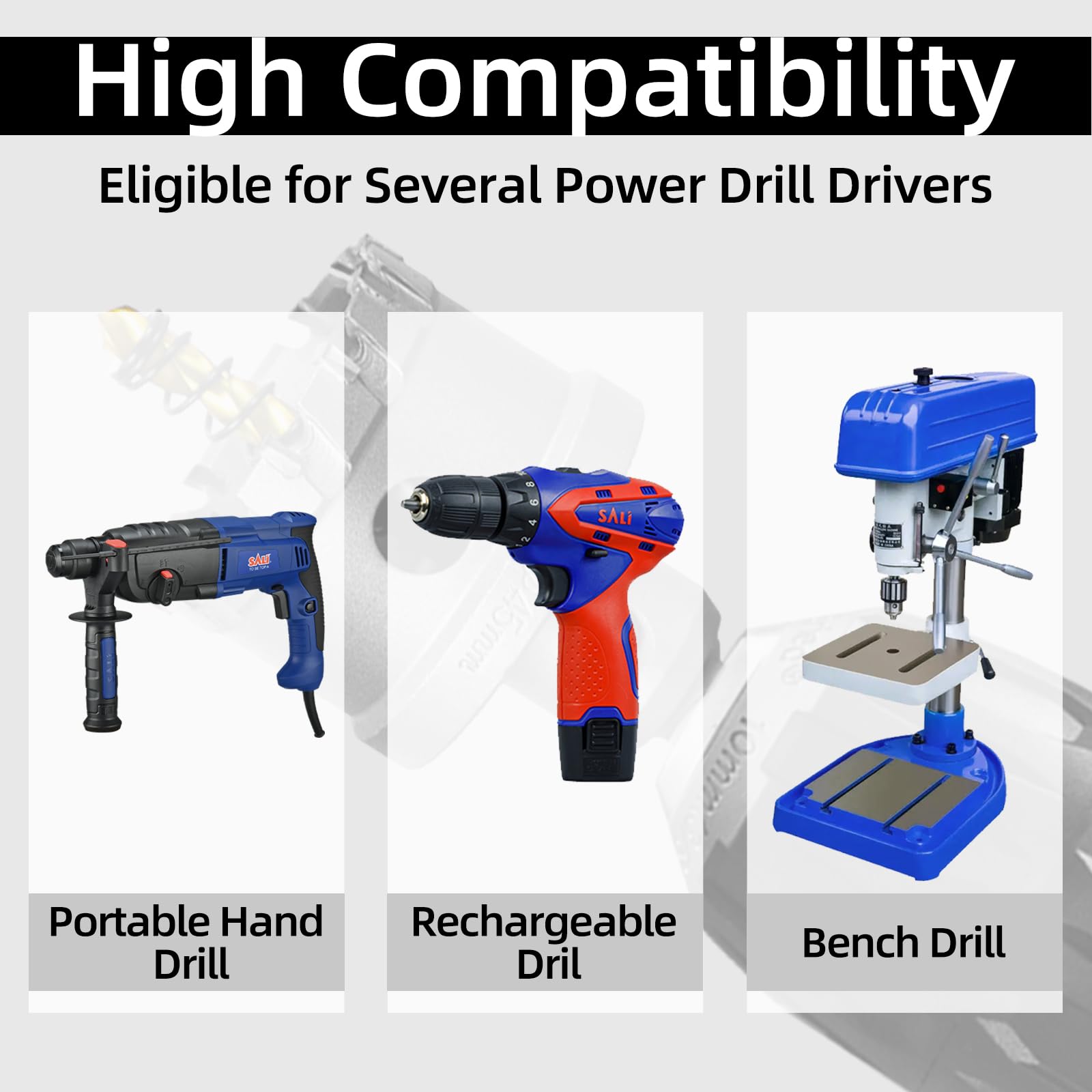 SALI Hole Saw Kit - Cut Metal, Wood & More -7 SALI Hole Saw Kit - Cut Metal, Wood & More -7