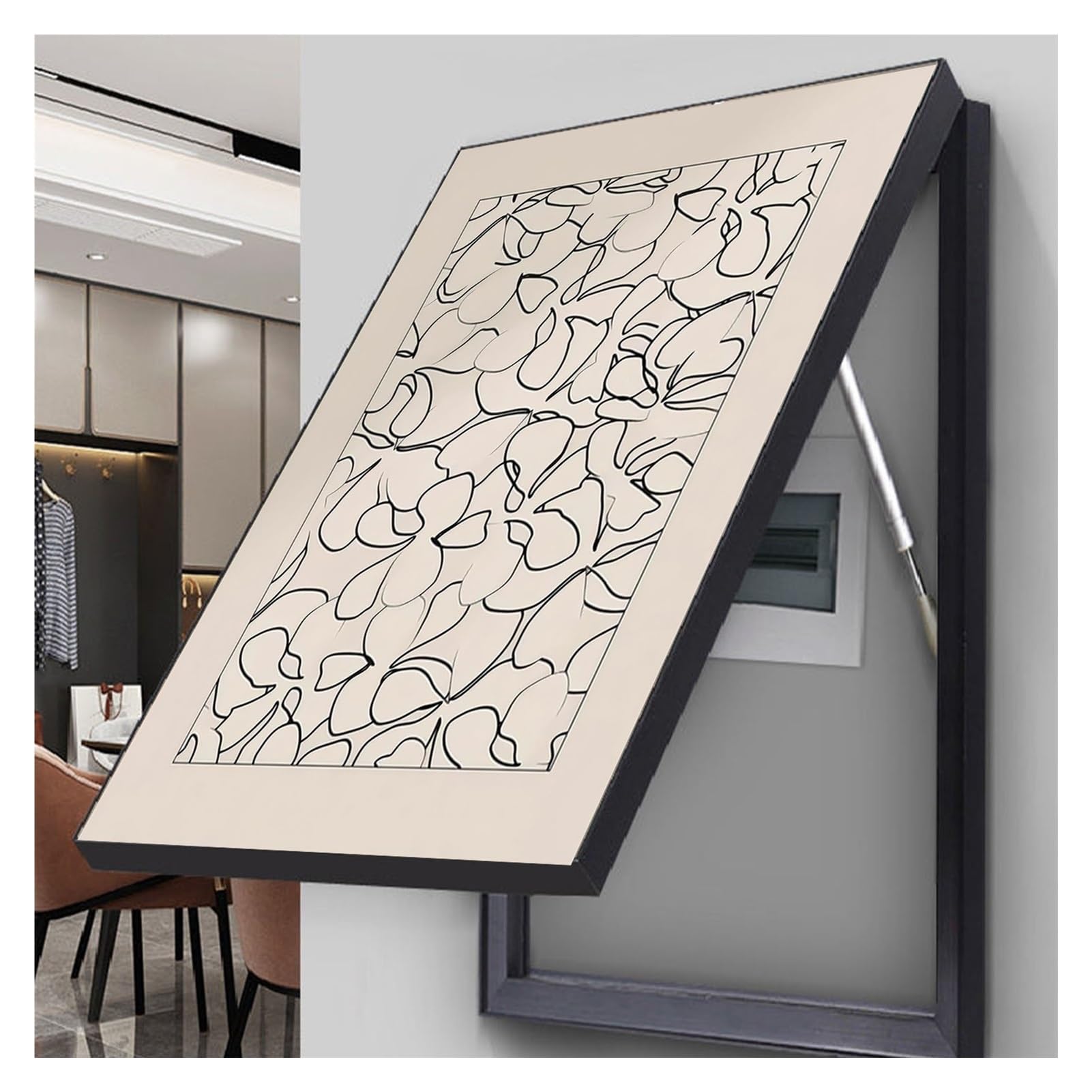 Pintura Decorativa Caja Contadores Estilo Vertical Cubre Cuadro Electrico Tapa Caja Fusibles Armario Sala Estar Dormitorio(B,40x60cm)