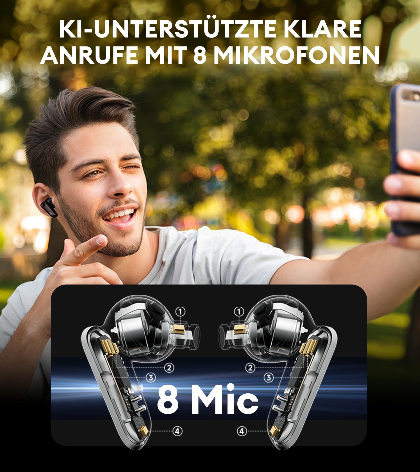 Edifier NeoBuds Pro 2 Multi-Channel Aktive Geräuschunterdrückungs Ohrhörer mit Spatial Audio, Hi-Res Sound, LDAC & LHDC, AAC, 8 Mikrofone für klare Anrufe, Bluetooth 5.3, Schnellladung, App, Schwarz
