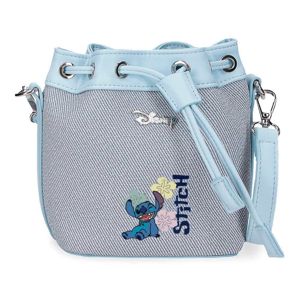 Joumma Disney Tiki Stitch Denim Bag 14x17x9 cm PU and Polyester
