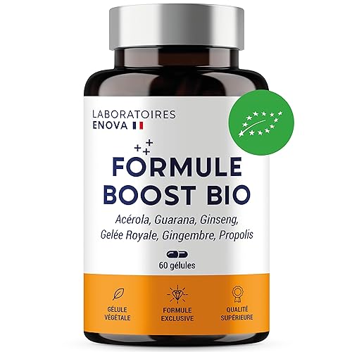 FORMULE BOOST BIO | 4G : Ginseng, Gelée royale, Guarana,