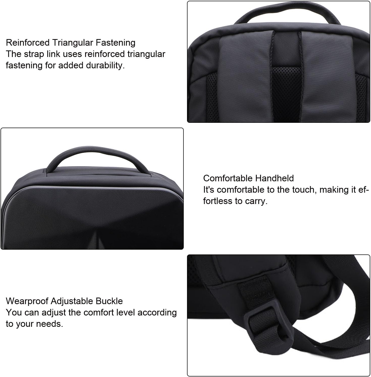 Zunate Mini Outdoor Travel Bag, Hard Case Backpack for Mini Dish and Accessories, Shock and Stress Proof Storage Box