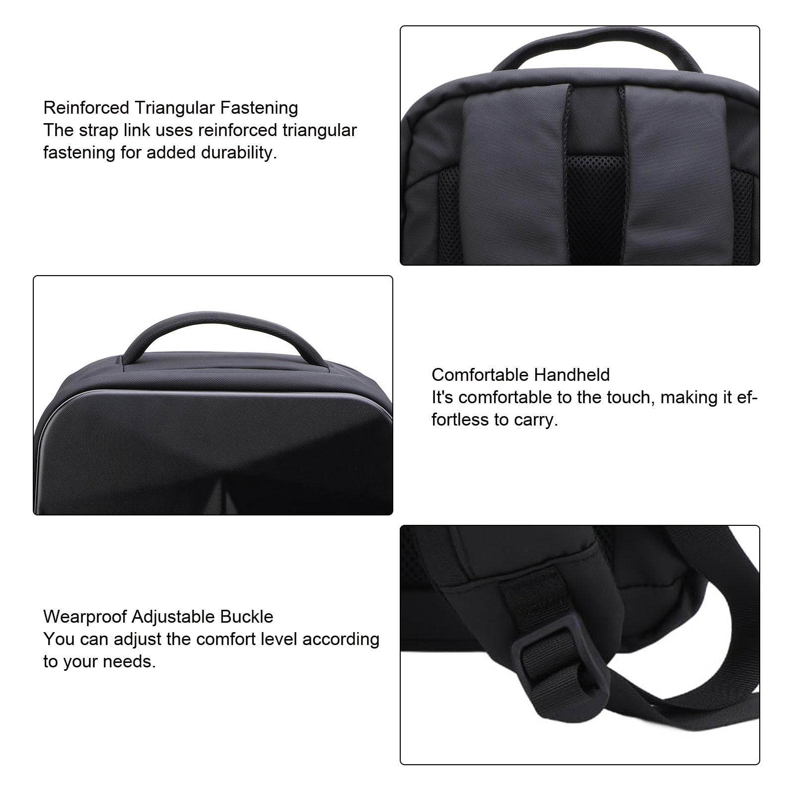 Focket Borsa da Viaggio per Esterni per Mini, Zaino Antifurto per Laptop da 17 Pollici per Adattatore, Cavi, Kit di Montaggio, Custodia da Viaggio