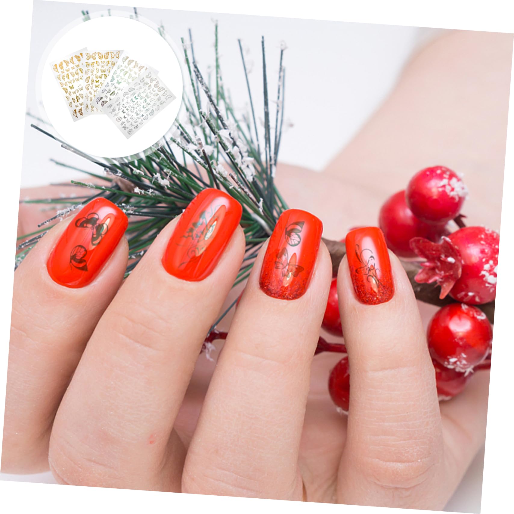 VALICLUD 36hojas Pegatinas De Para Uñas De Nail Art Decals y Holográfico Para Manualidades y Decoración De Uñas