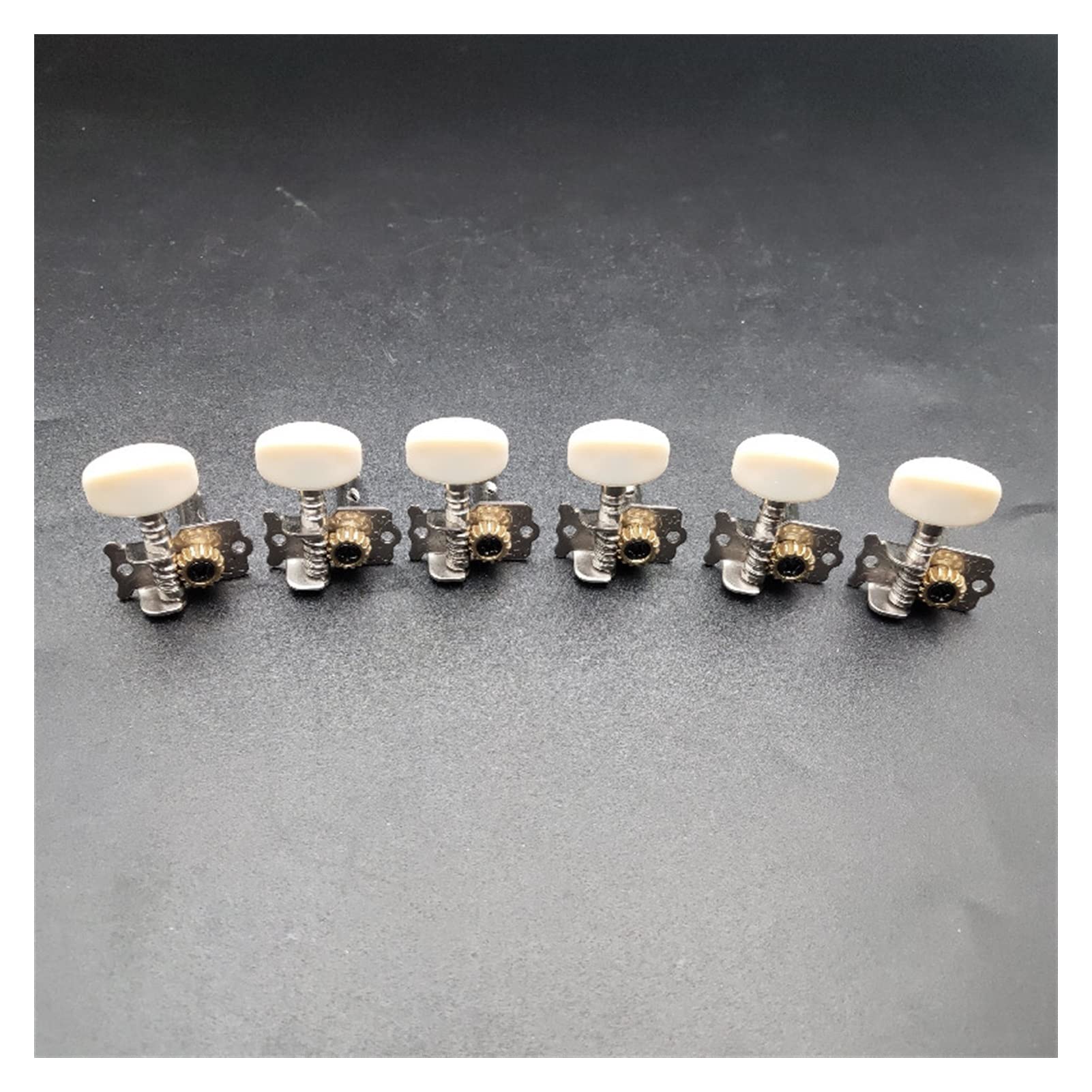 Mécanique Guitare Clés 6PC Nickel-Plaqué Gauche Et Droite Guitare Tuning Pegs Tuners Tête De Machine pour Guitare Acoustique (Color : 6R)