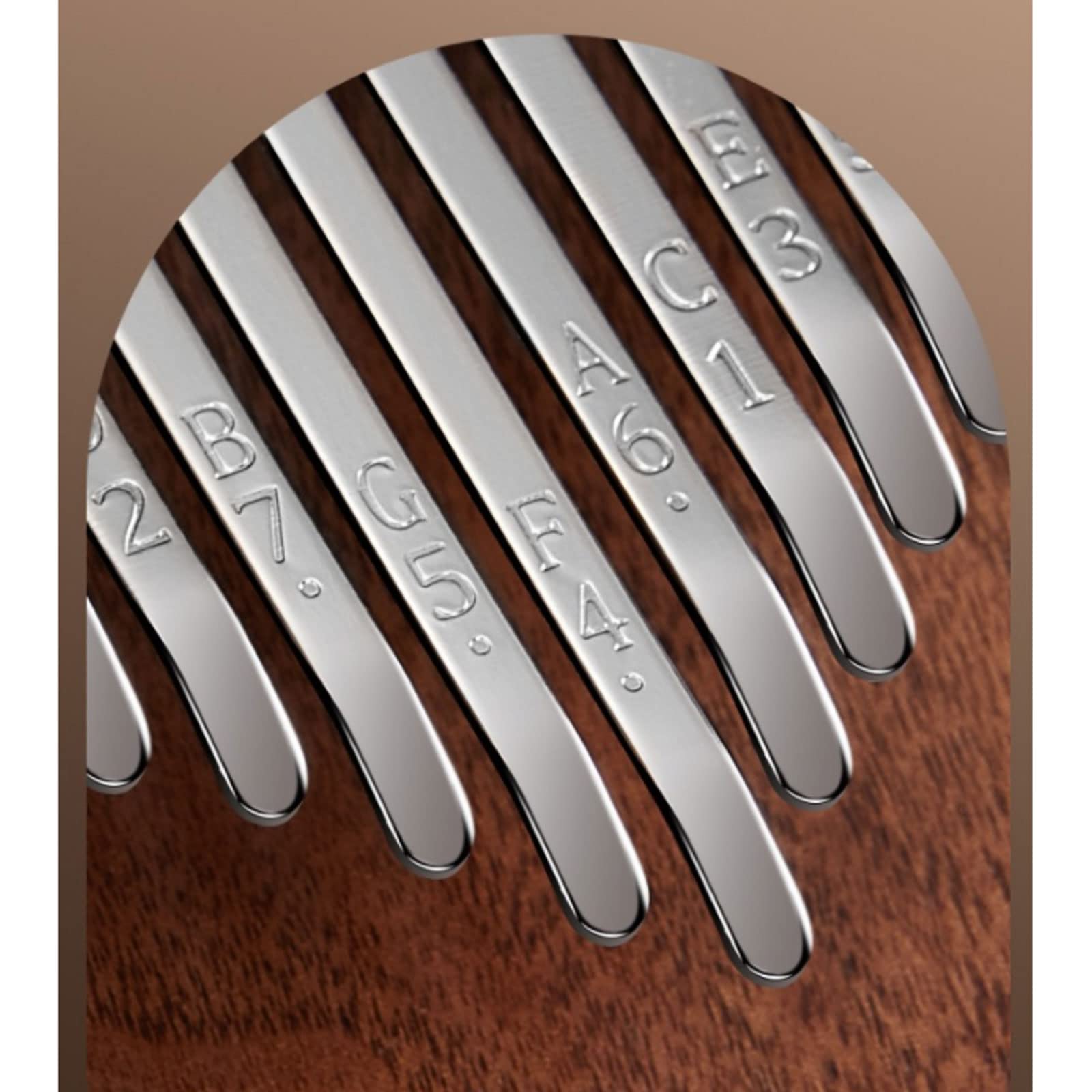 Exquisiter Klang Daumenklavier Mädchen und Jungen Fingerklavier Musikinstrument，21 Tasten，Bedruckt mit kleinen Blumenformen，Geschenk（Walnuss） Einfach zu Spielen