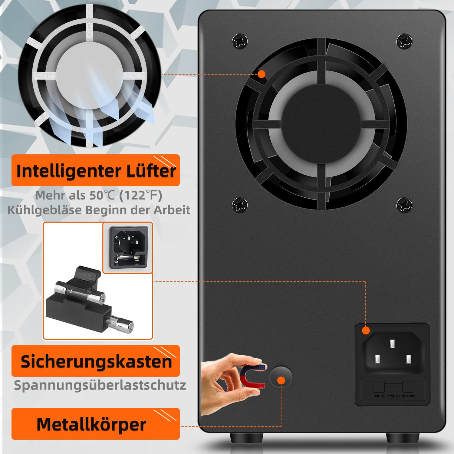 RUZIZAO Laboratoriumvoeding, 30 V, A, 900 W, Krachtige DC Regelbaar Voeding Encoderregeling 6 12 24 Batterij Opladen Met Geheugenfunctie Snelle Geluid 1403740220