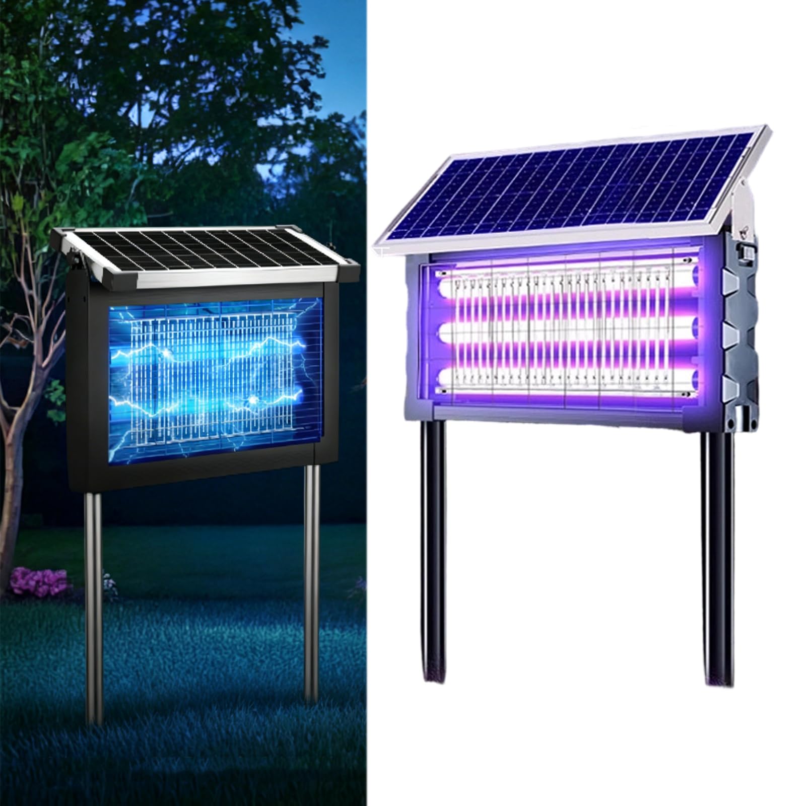 SolarZap Pro, 2026 New USB Rechargeable Solar Outdoor, Mosquito Killer Lantern Outdoor Indoor, IPX6waterproof, Hanging and Ground-mounted, Portable Insect Trap for Home,Yard, Camping (280W)