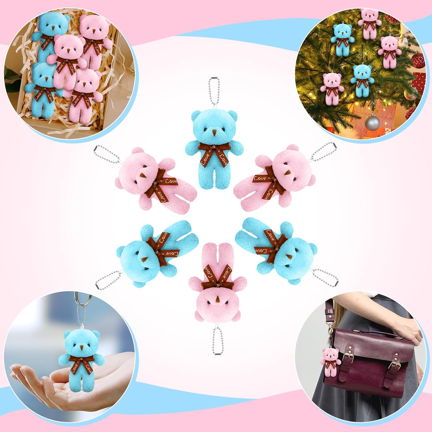 VioraWhite 22 Pcs Funny Baby Shower Diapers Games Activities Fun Bridal Shower Games How Many Plushies Can You Catch in Your Big Diaper Gender Reveal for Boys Girls Adults (Classic,Pink and Blue)