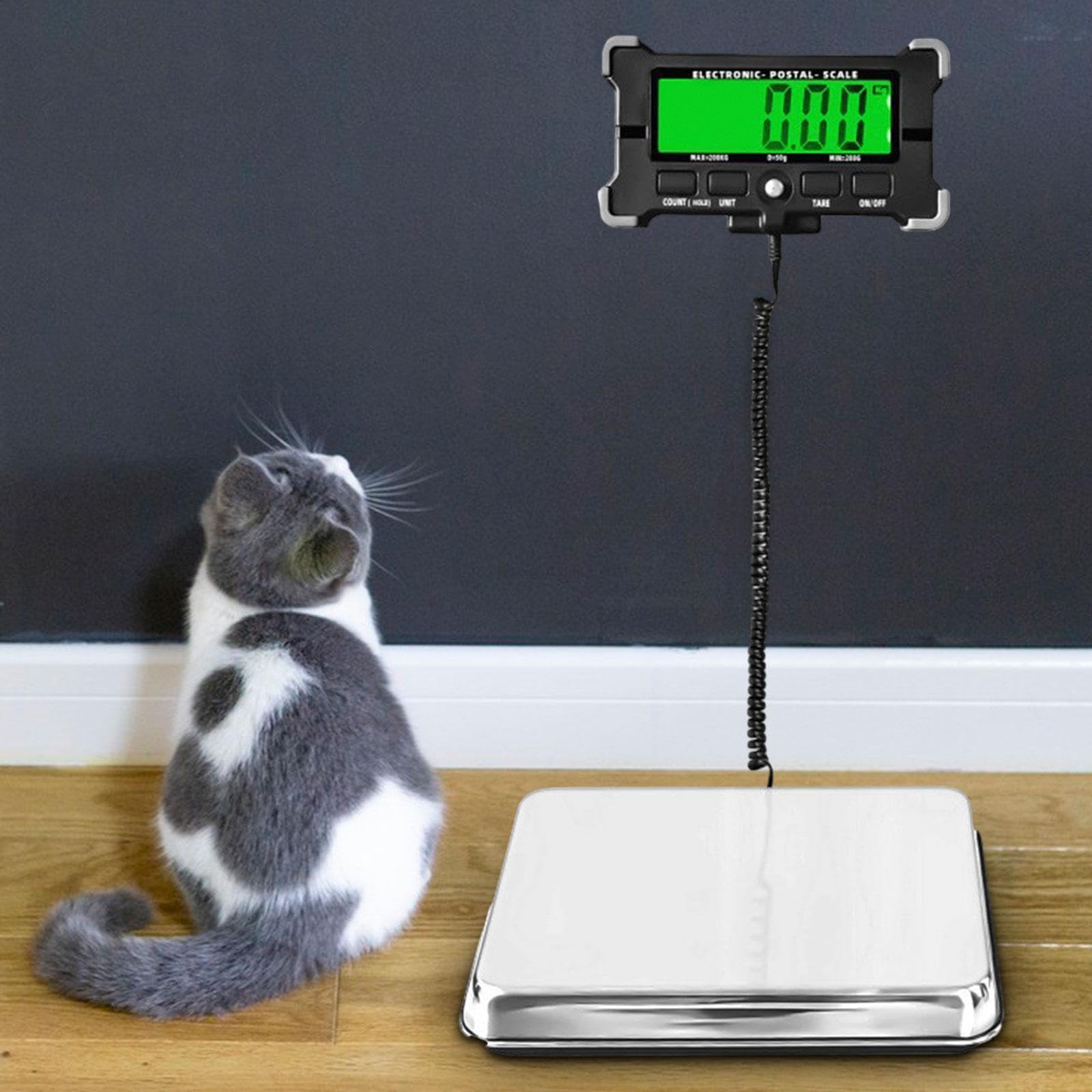 Perfeclan Digitale Postwaage Edelstahl - Versandwaage Bis 120kg Mit USB-Anschluss